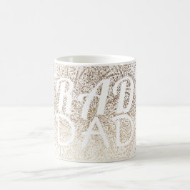 Taza De Café Navidades Gold SNOWFLAKE RAD DAD