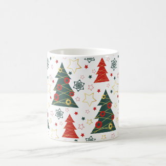 Taza De Café Navidades Gold Twinkle Starry Pines