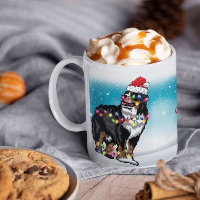 Taza De Café Navidades Gorra Feliz Navidad St. Bernard Lover (Subido por el creador)