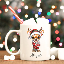 Taza De Café Navidades graciosos Chihuahua Mug