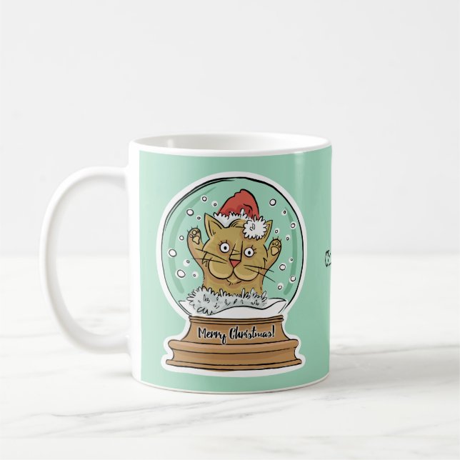 Taza De Café Navidades graciosos de clase Mugs de nombres perso (Izquierda)