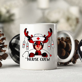 Taza De Café Navidades graciosos de enfermera graciosa dan café