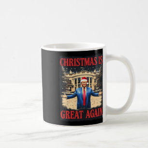 Taza De Café Navidades graciosos de Trump son grandes de nuevo