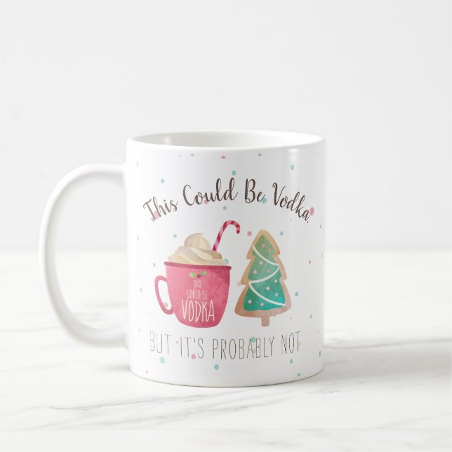 Taza De Café Navidades graciosos Esto Podría Ser Vodka (Izquierda)