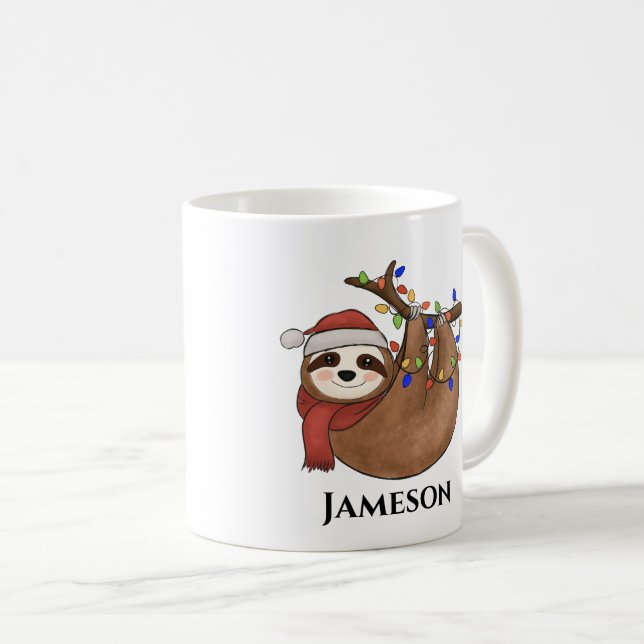Taza De Café Navidades graciosos y eslovacos ligan café Mug (Anverso derecho)
