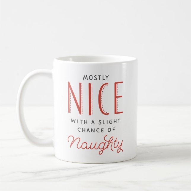 Taza De Café Navidades graciosos y traviesos (Izquierda)
