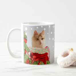 Taza De Café Navidades Gris Gato