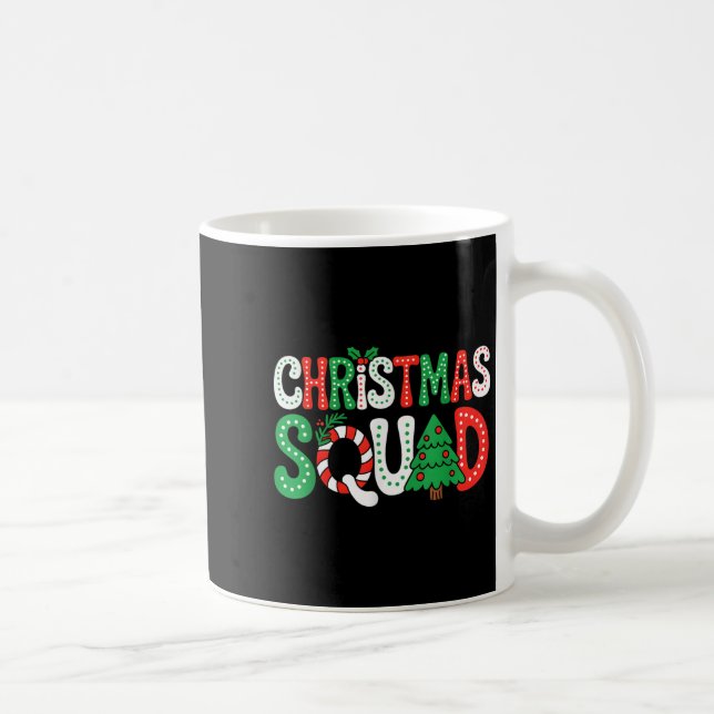 Taza De Café Navidades Groovy Squad Xmas Tree Familiar Coincide (Derecha)