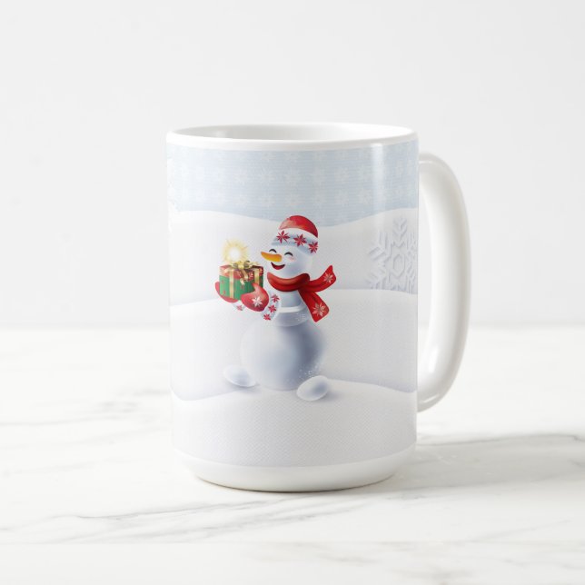 Taza De Café Navidades Hadas de Invierno Fantasía Nieve (Anverso derecho)