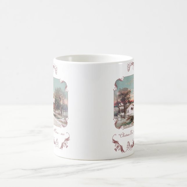 Taza De Café Navidades hasta victorian Mug (Centro)