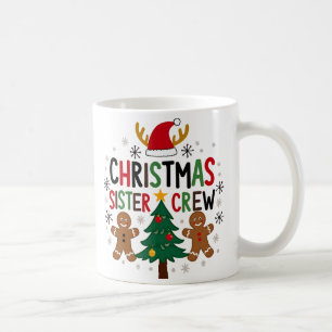 Taza De Café Navidades Hermanas de la Tripulación Festividad de