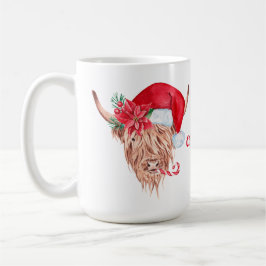 Taza De Café Navidades Highland Cow 15 0z Classic Mug
