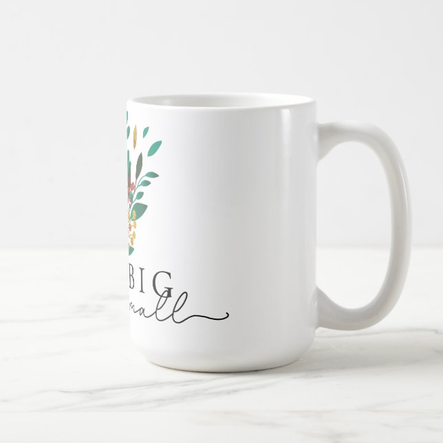 Taza De Café Navidades Holiday Floral Motivational Mug (Derecha)