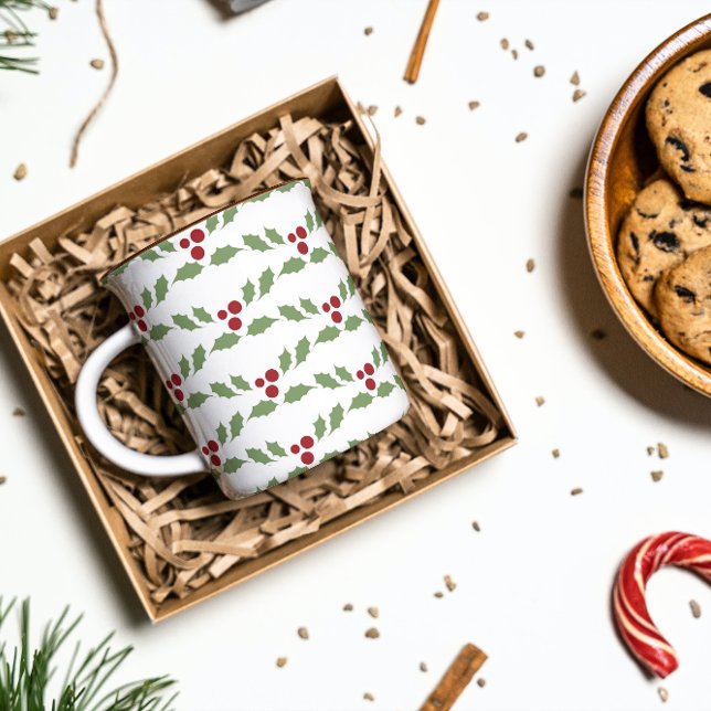 Taza De Café Navidades Holly Berries Mug (Subido por el creador)
