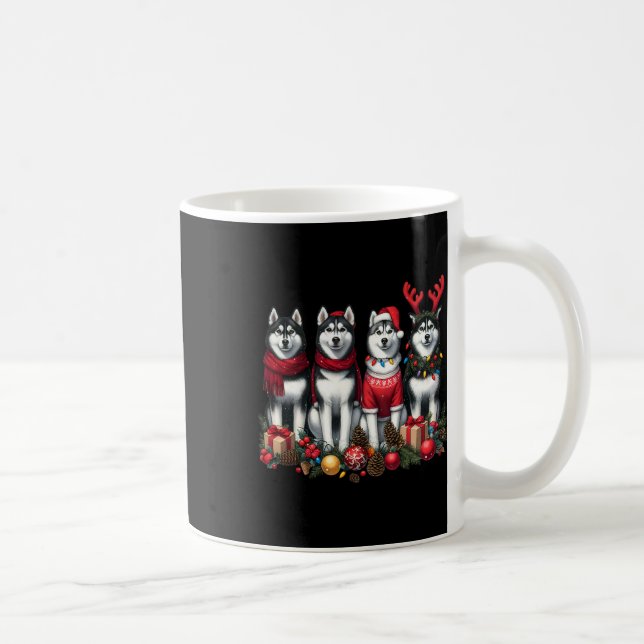 Taza De Café Navidades Husky (Derecha)