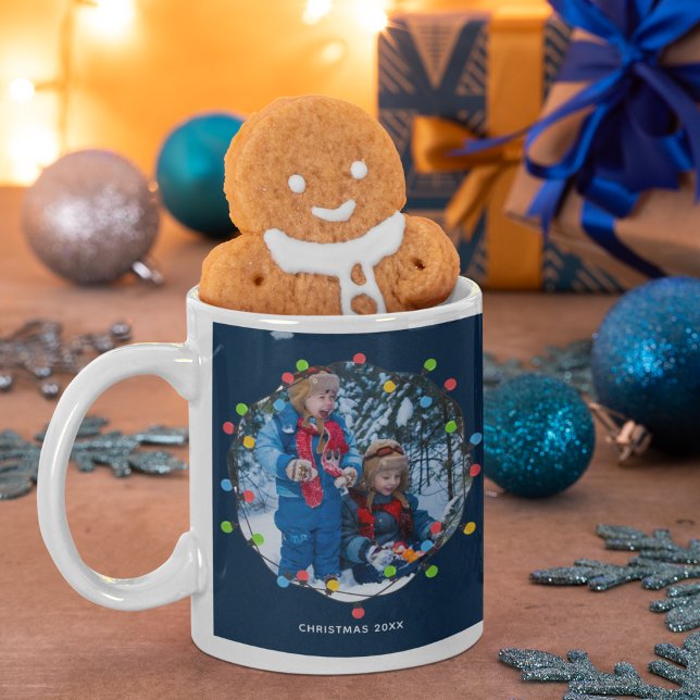 Taza De Café Navidades iluminan a niños foto de regalo de Perso (Subido por el creador)