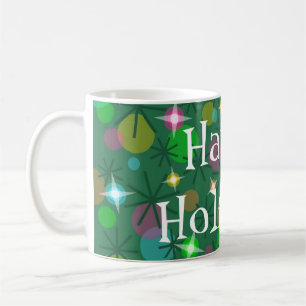 Taza De Café Navidades iluminan la música Happy Holidays