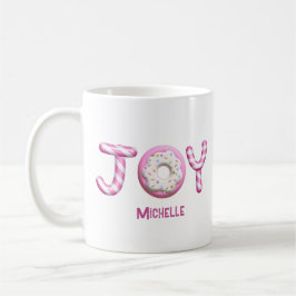 Taza De Café Navidades Joy | Cañón rosa personalizado