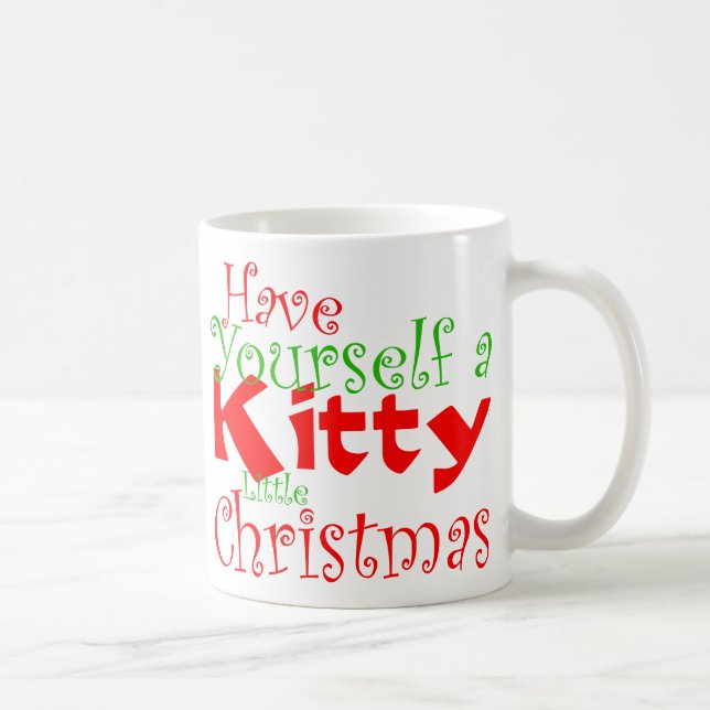 Taza De Café Navidades Kitty Holiday Mug (Derecha)