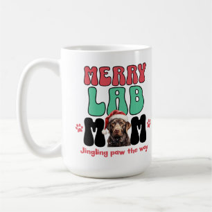 Taza De Café Navidades Labrador Perro Mamá