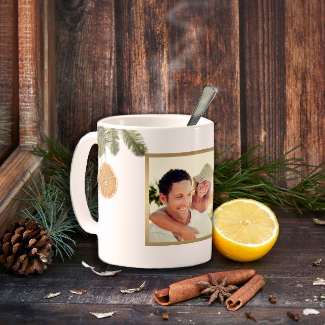 Taza De Café Navidades Lemon Holiday Foto nuestra primera Navid (Subido por el creador)