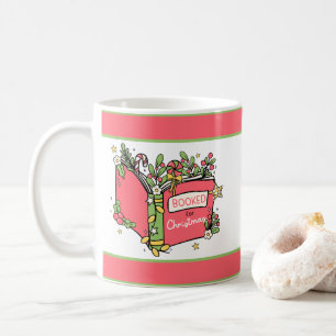 Taza De Café Navidades Libros leyendo