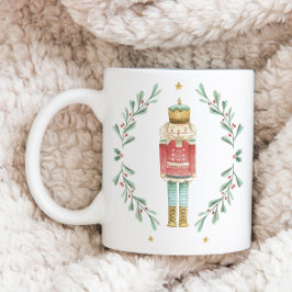 Taza De Café Navidades lindos botánicos de la acuarela de nutcr