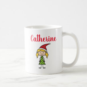 Taza De Café navidades lindos personalizados vacaciones niños