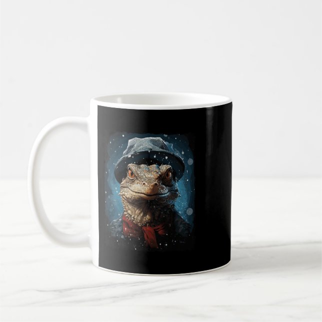 Taza De Café Navidades Lizard de monitor 21 (Izquierda)