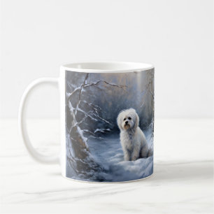 Taza De Café Navidades malteses que dejen que nieve