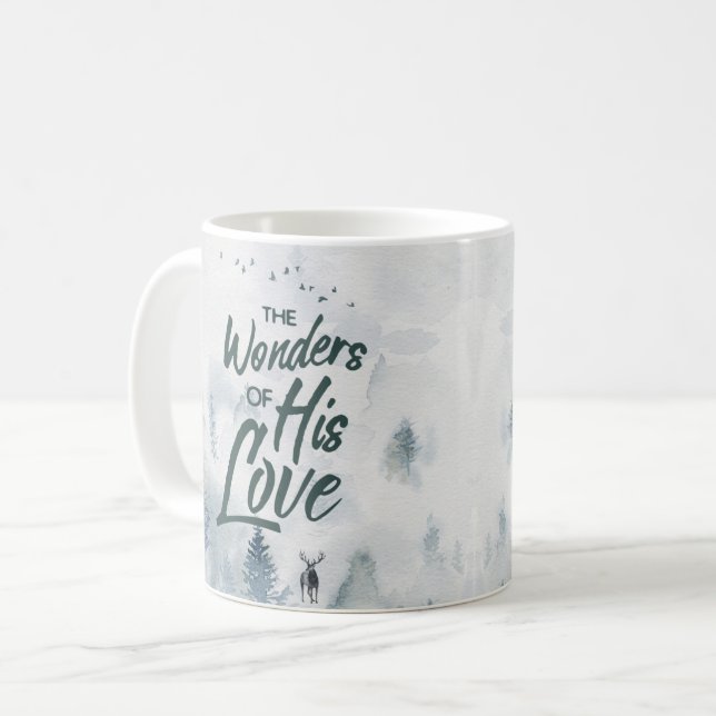 Taza De Café Navidades Maravillas religiosas de sus bendiciones (Anverso izquierdo)