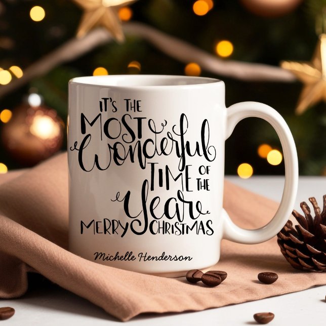 Taza De Café Navidades Maravillosa Hora del Año (It's the most wonderful time of the year! Enjoy this mug through the holidays)