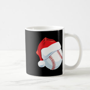 Taza De Café Navidades masculinos de béisbol Santa Hat