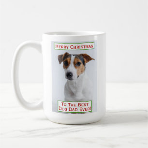 Taza De Café Navidades mejor perro papá Mascota foto