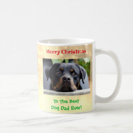Taza De Café Navidades mejor perro papá Mascota foto
