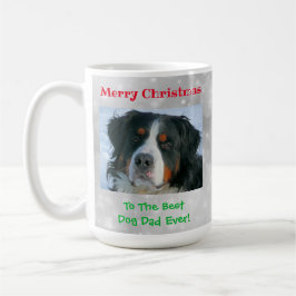 Taza De Café Navidades mejor perro papá Mascota foto