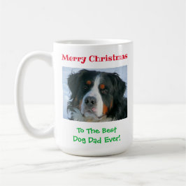 Taza De Café Navidades mejor perro papá Mascota foto