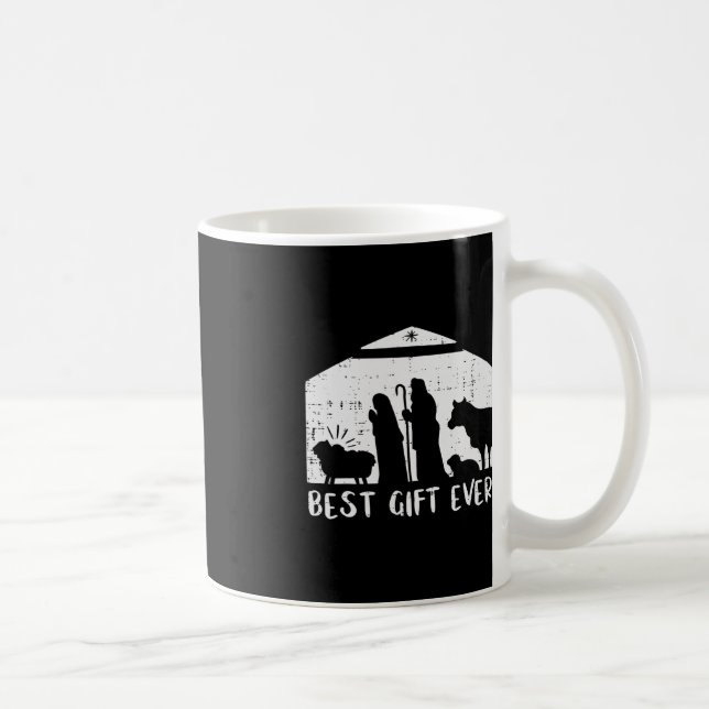 Taza De Café Navidades Mejor Regalo Natividad Navidad Hombres C (Derecha)