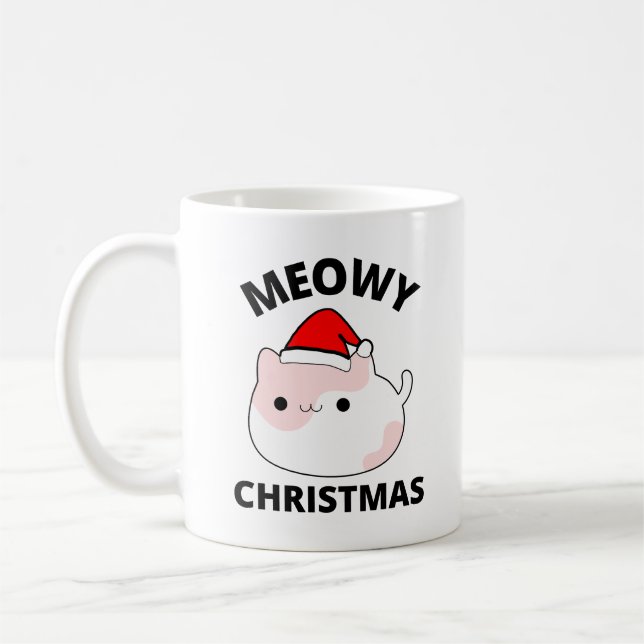 Taza De Café Navidades Meowy (Izquierda)