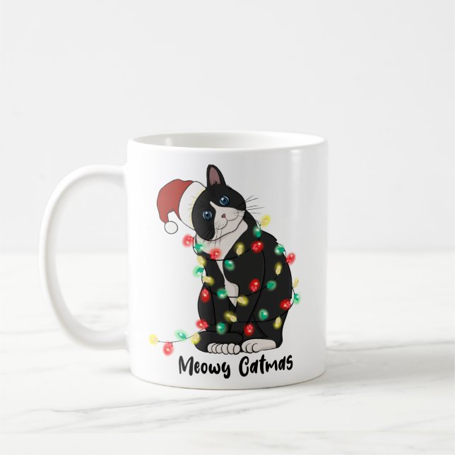 Taza De Café Navidades Meowy (Izquierda)