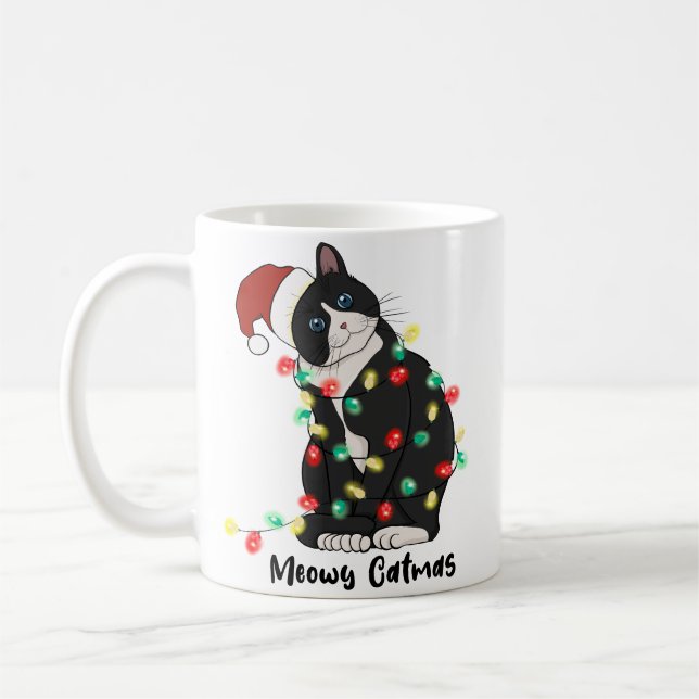 Taza De Café Navidades Meowy (Izquierda)