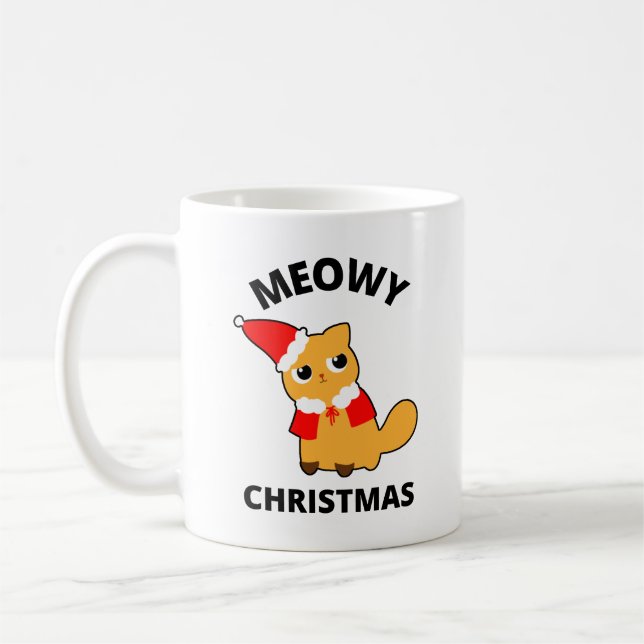 Taza De Café Navidades Meowy (Izquierda)