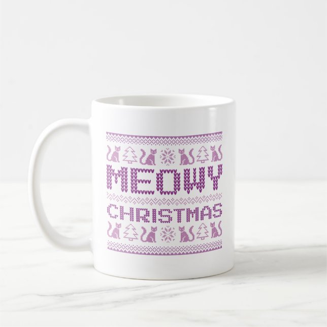 Taza De Café Navidades Meowy (Izquierda)