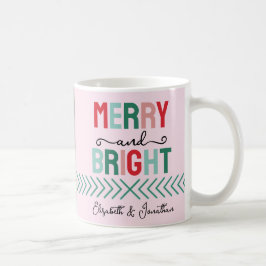 Taza De Café Navidades merry y brillantes
