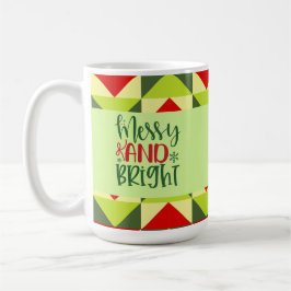 Taza De Café Navidades merry y brillantes