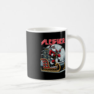Taza De Café Navidades Metalizado de Sleigher Hail Santa Heavy