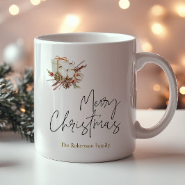 Taza De Café Navidades minimalistas Cotton Bouquet Mug