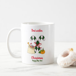 Taza De Café Navidades minimalistas y Año Nuevo Feliz