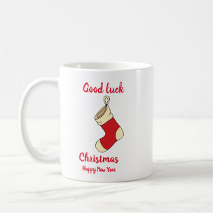 Taza De Café Navidades minimalistas y Año Nuevo Feliz Café Mu