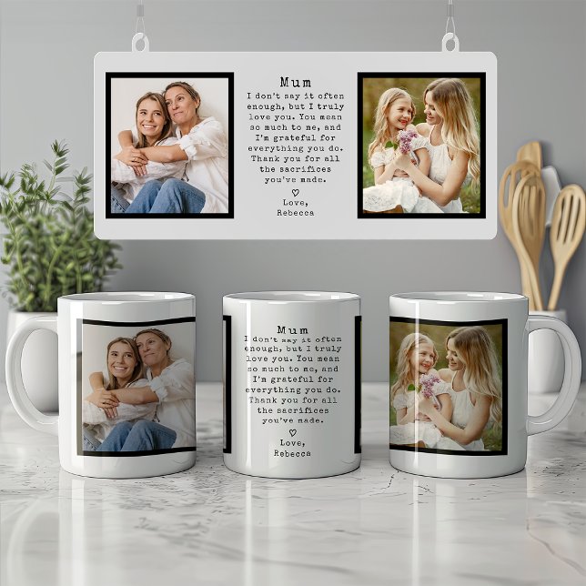 Taza De Café Navidades mínimos de Mamá personalizada de regalo  (Subido por el creador)